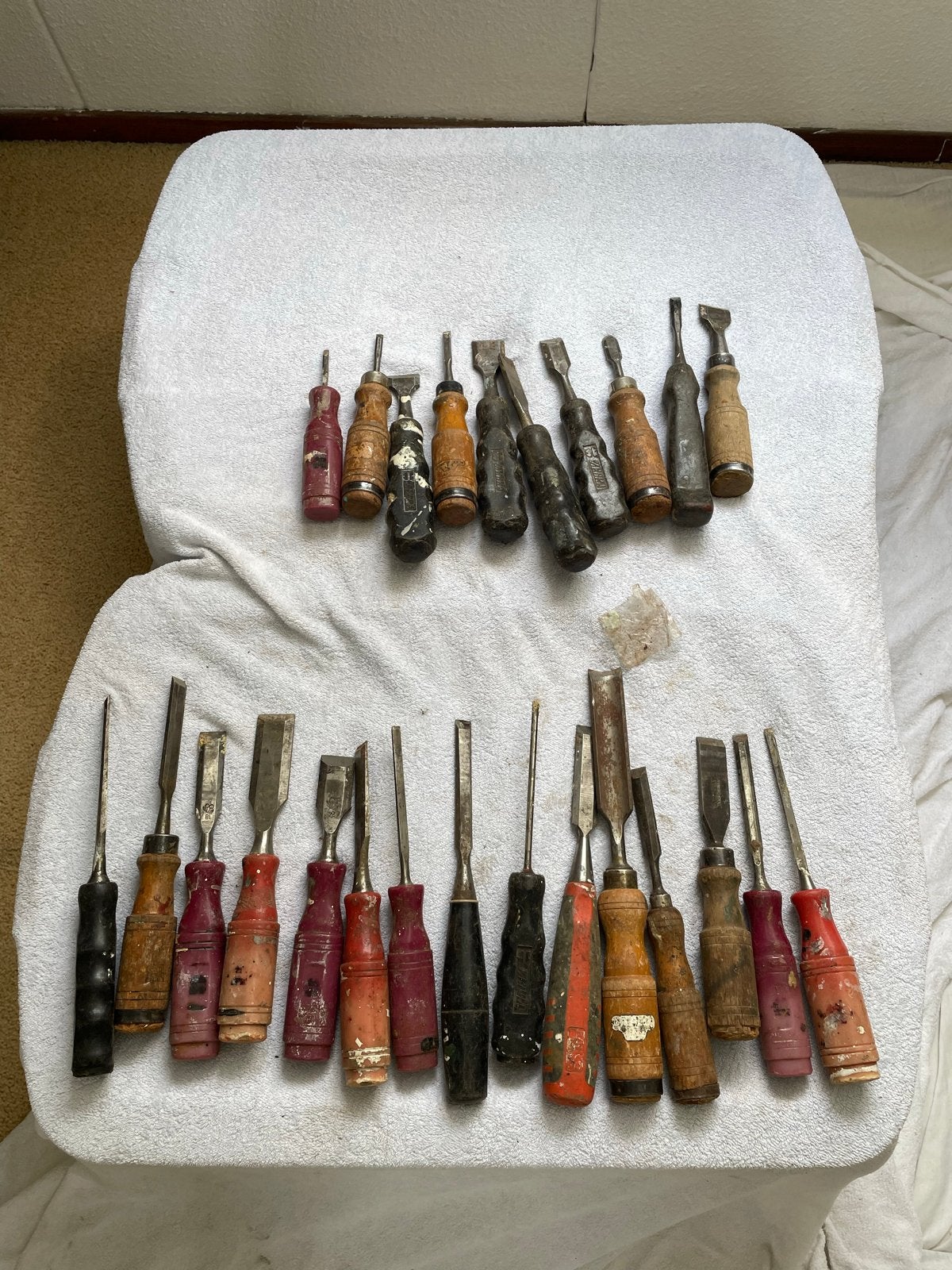 Diverse beitels en sloopbeitels, Ophalen of Verzenden, Gebruikt, Beitel
