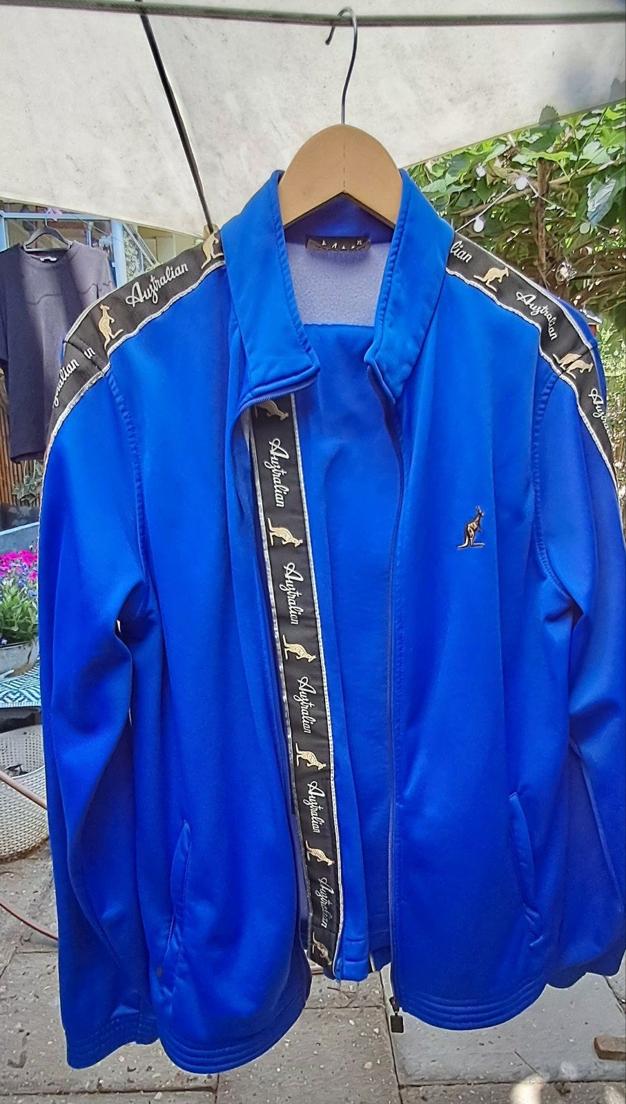 Australian trainingspakken - Blauw en Wit, Kleding | Heren, Ophalen, Blauw, Maat 56/58 (XL), Zo goed als nieuw