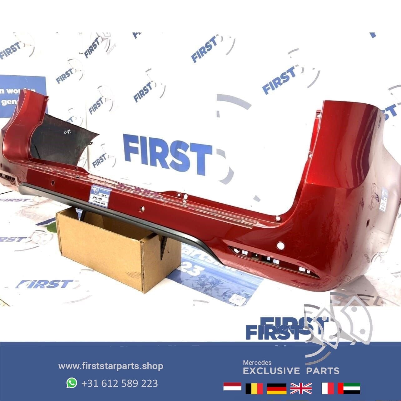 W447 VITO / V KLASSE AMG PAKKET COMPLEET ROOD PDC ORIGINEEL, Gebruikt, -, Ophalen of Verzenden, Bumper