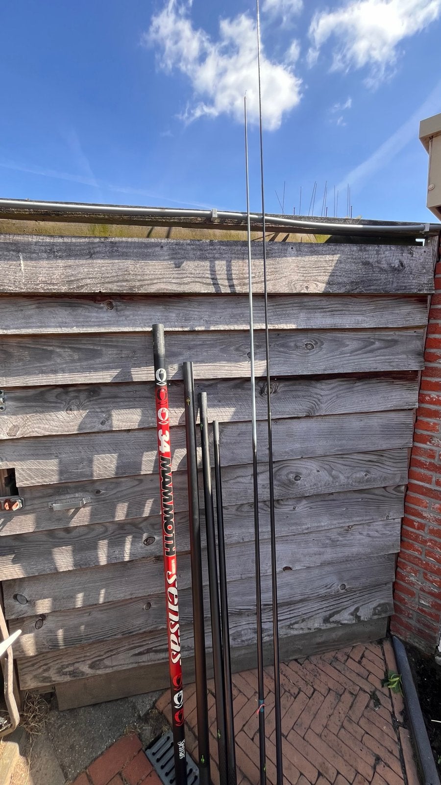 Sensas 34 Mammoth 9m Vaste Hengel, Watersport en Boten, Ophalen, Gebruikt, Vaste hengel