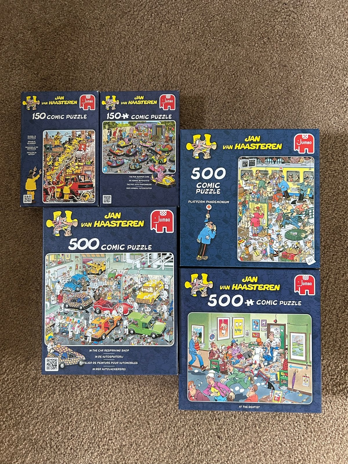 Jan van Haasteren Puzzels - Diverse Stukjes, Ophalen of Verzenden, 500 t/m 1500 stukjes, Zo goed als nieuw, Legpuzzel