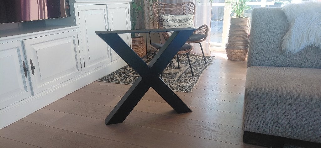 2 Stalen tafelpoten, Ophalen, Tafelpoot, 50 tot 100 cm, Nieuw