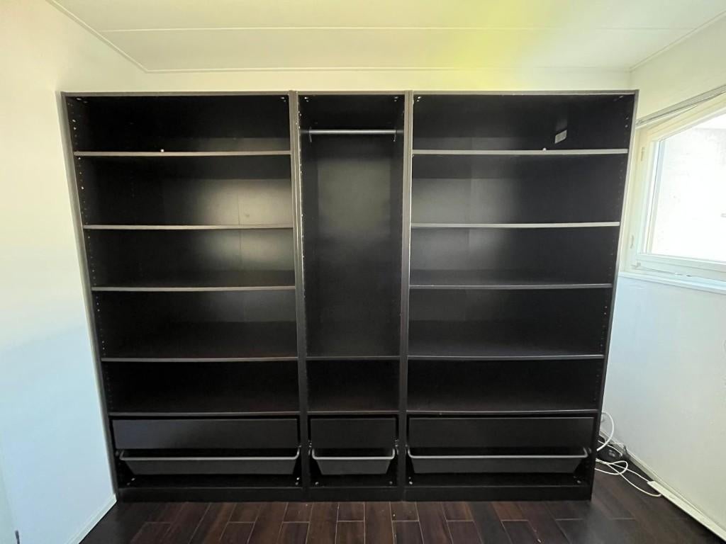 IKEA PAX Kledingkast 250x58x201 - Bezorgen & Montage, IKEA PAX, Gebruikt, Eikenhout, 200 cm of meer