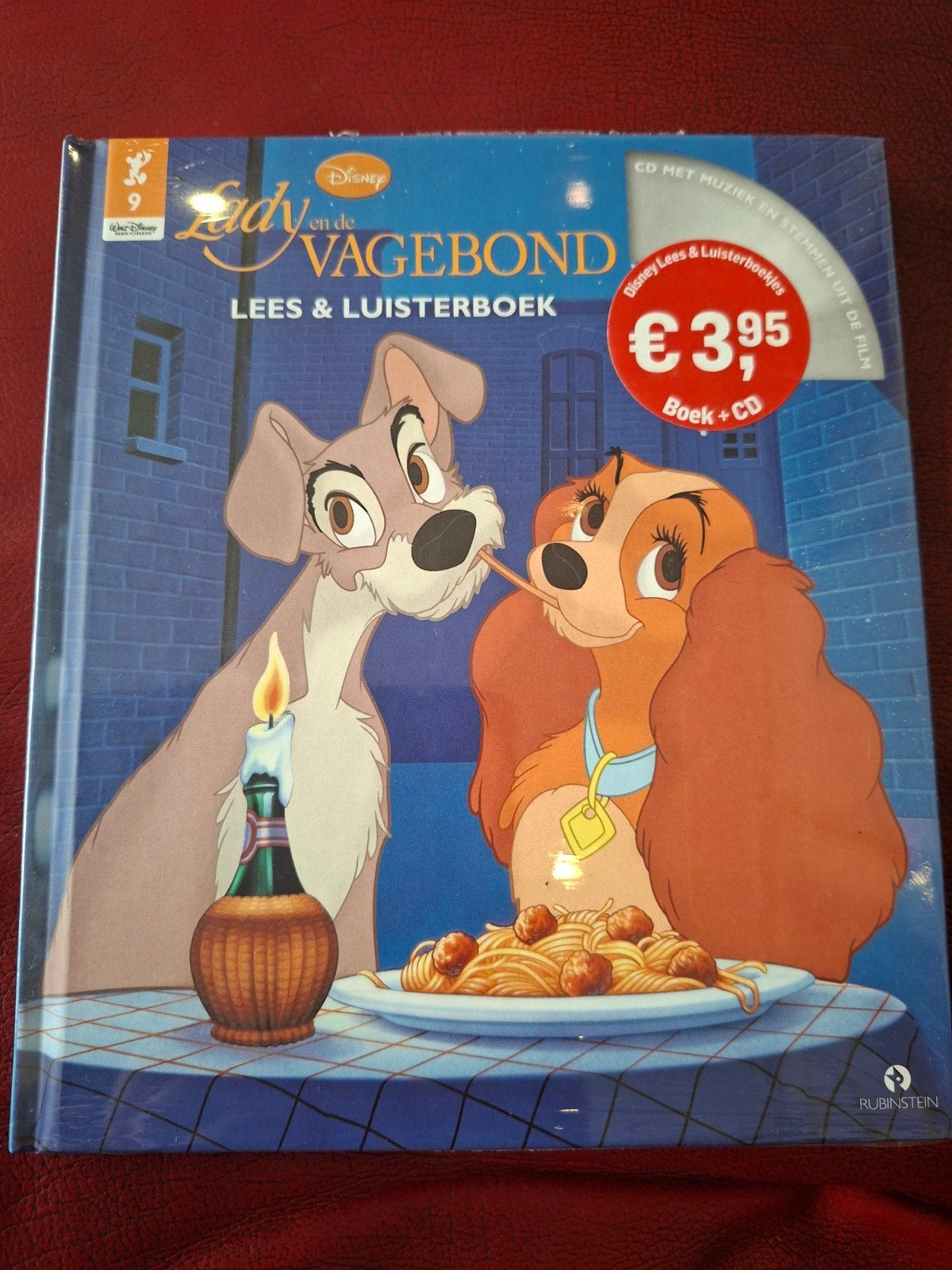 Disney Lady en de Vagebond Lees & Luisterboek + CD, Fictie algemeen, Jongen of Meisje, Nieuw, Ophalen of Verzenden
