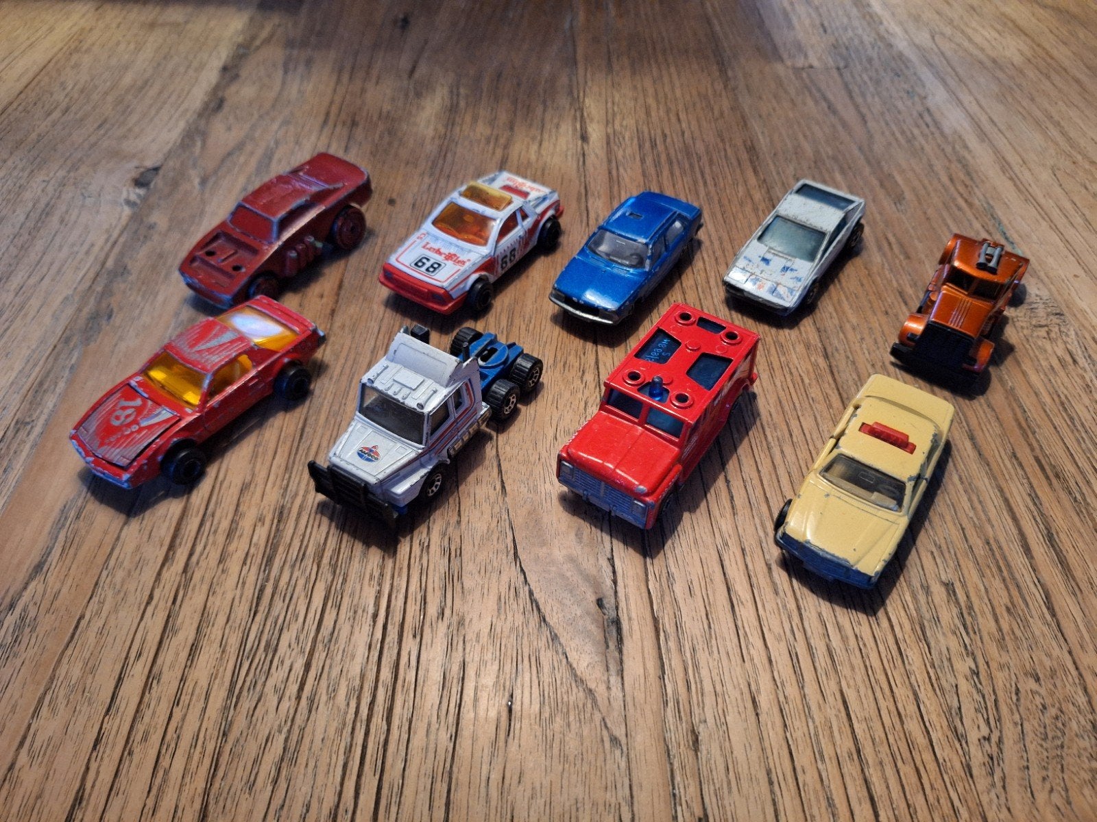 Hot Wheels & Matchbox / Majorette – 9 stuks, Ophalen of Verzenden, Gebruikt