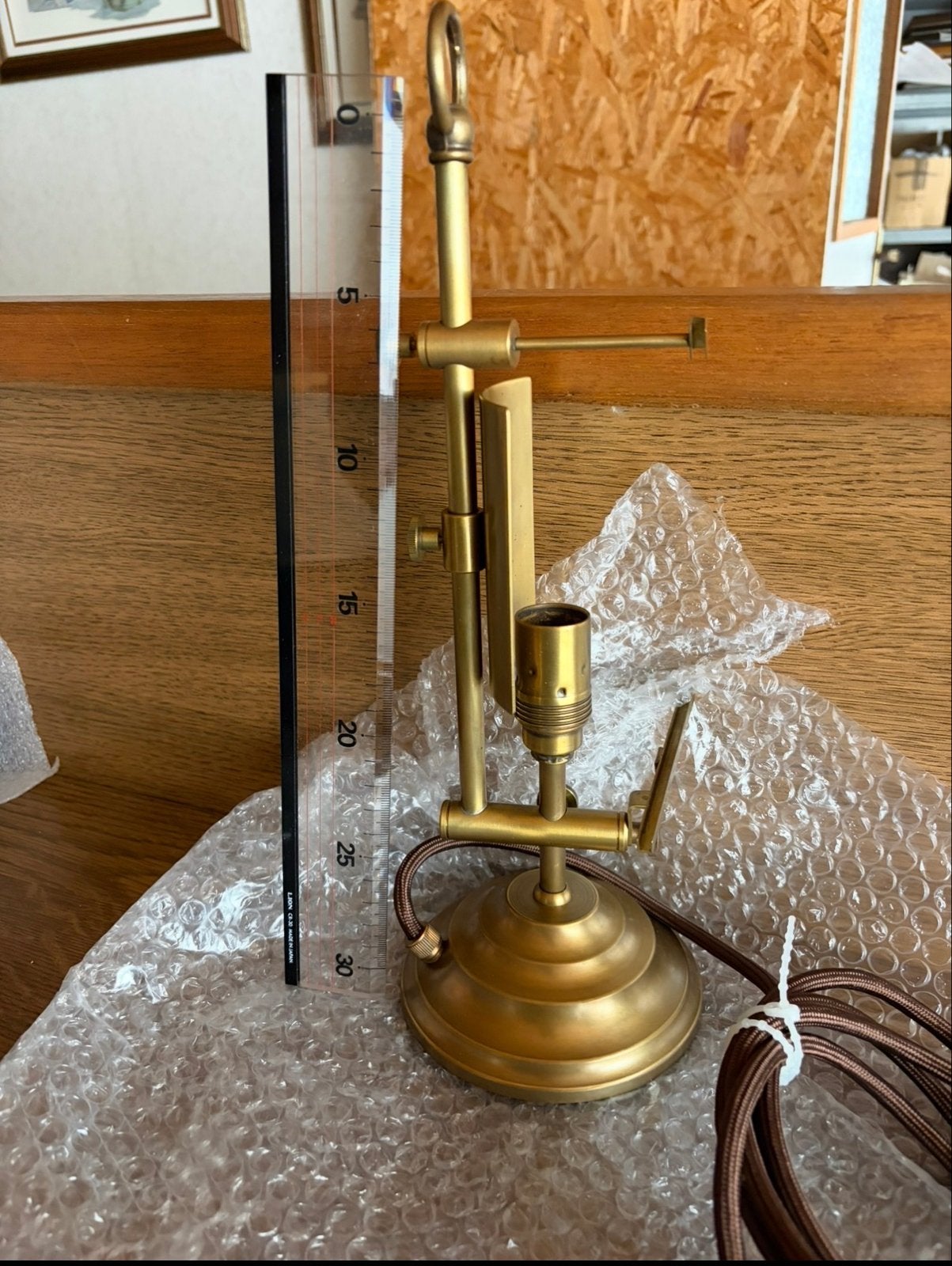 Vintage H. Henschel LT 2108-3 lamp voor glas-in-lood, Ophalen of Verzenden