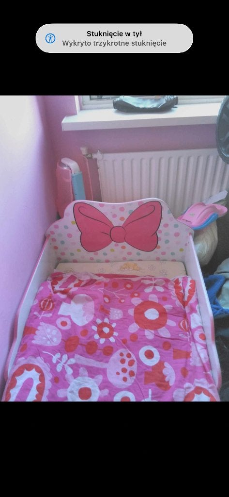 Kinderbed Minie mouse, Kinderen en Baby's, Kinderkamer | Bedden, Ophalen, Zo goed als nieuw, 180 cm of meer, 70 tot 85 cm