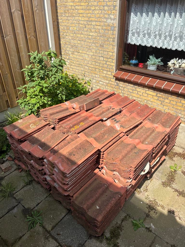 Sneldek dakpannen - Gebruikt, Doe-het-zelf en Verbouw, Ophalen, Gebruikt, Steen of Klei, 15 m² of meer