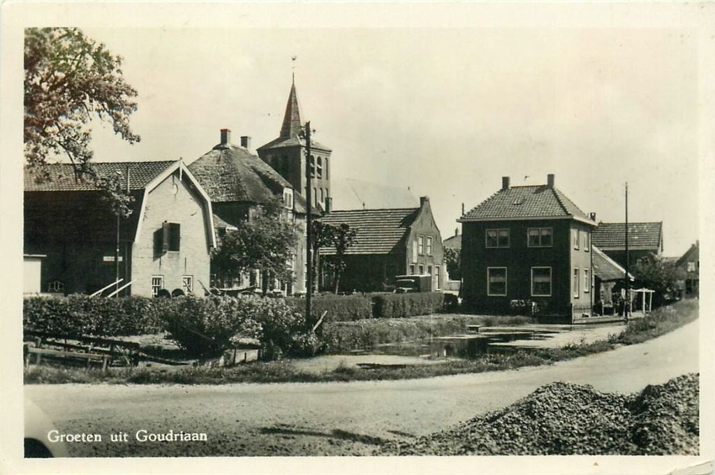 701-391-021 Goudriaan, Verzamelen, Ansichtkaarten | Nederland, Verzenden, Voor 1920, Zuid-Holland