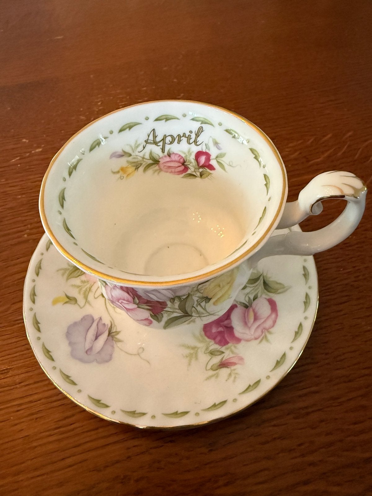 Royal Albert Dameskopje 'April' - Sweet Pea, Ophalen, Klassiek, Zo goed als nieuw, Kop(pen) en/of Schotel(s)