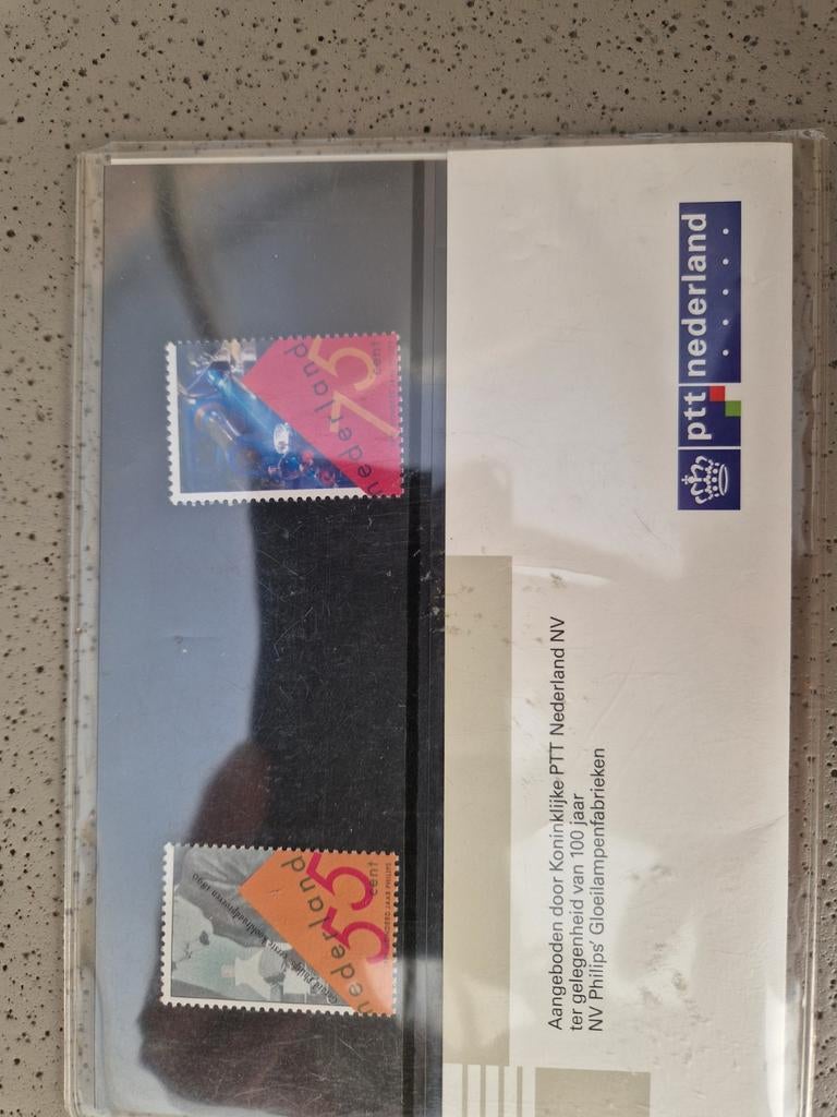 100 jaar Philips postzegels - Eerste Dag Uitgifte 1991, Postzegels en Munten, Postzegels | Nederland, Ophalen of Verzenden