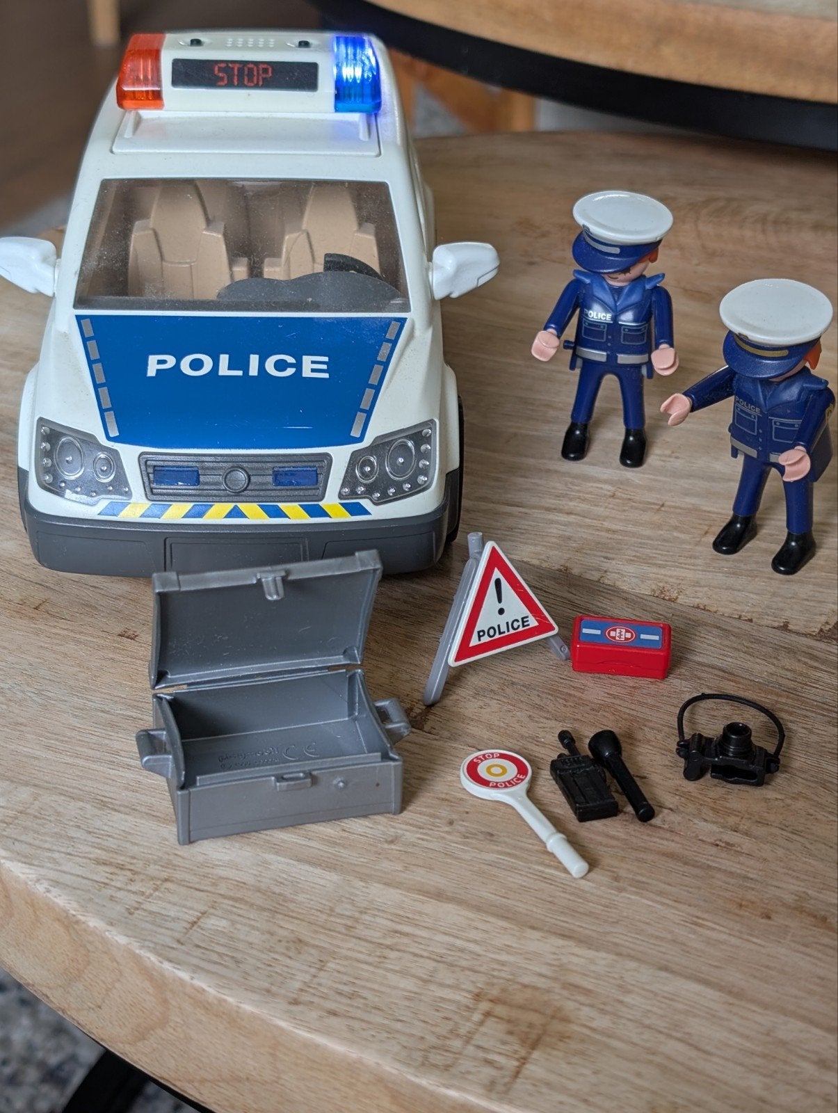 Playmobil Politie Set: Auto, Figuren en Accessoires, Ophalen of Verzenden, Gebruikt, City action, Voertuig