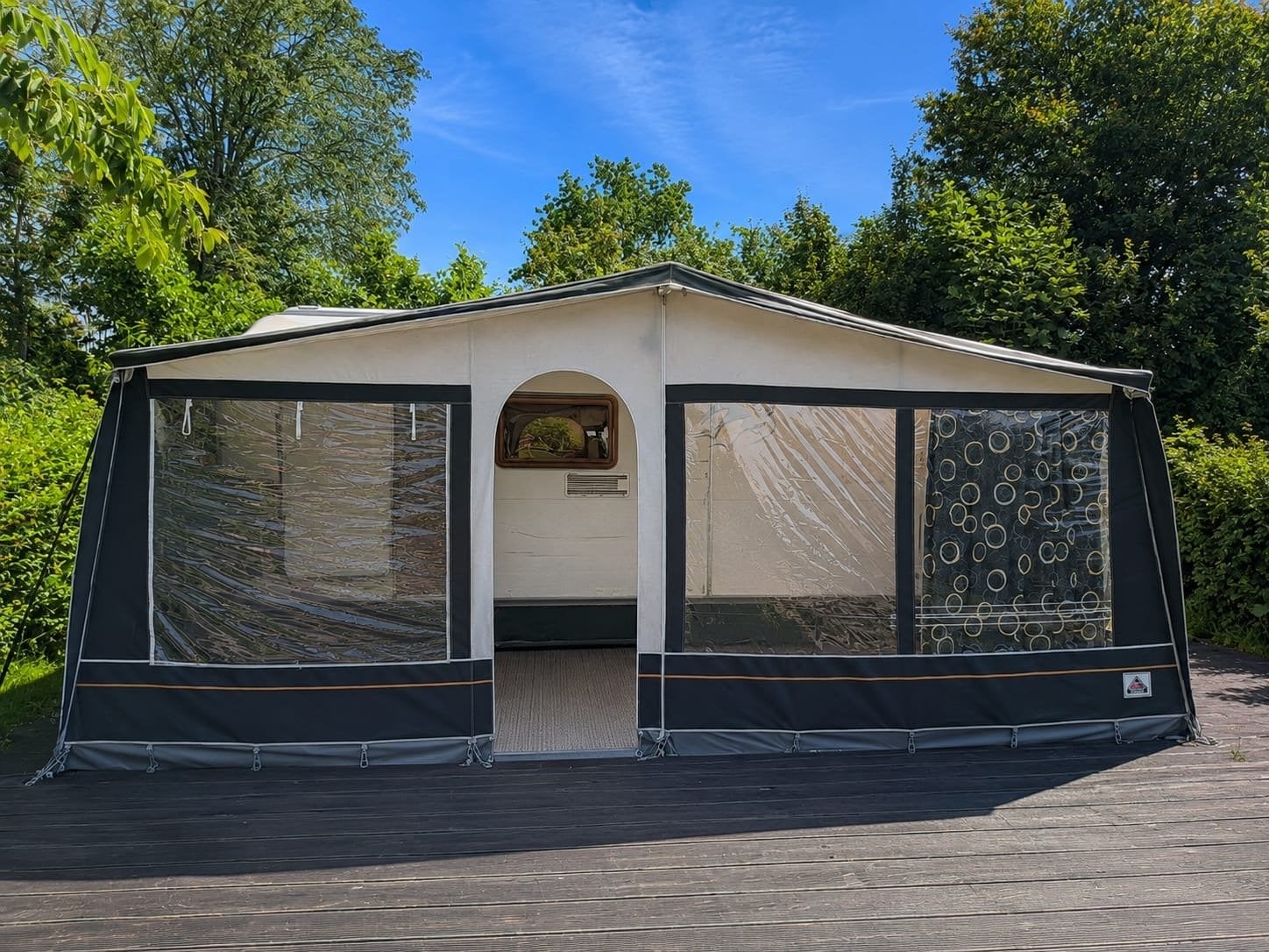 Ruime voortent voor caravan dorema maat 13, Caravans en Kamperen, Ophalen, Zo goed als nieuw, Polyester, Overige merken