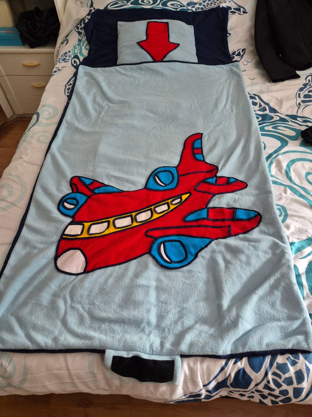 Fleece slaapzak 125x75 + hoofdkussentje, Ophalen of Verzenden, Wit, Jongetje of Meisje, Overige typen