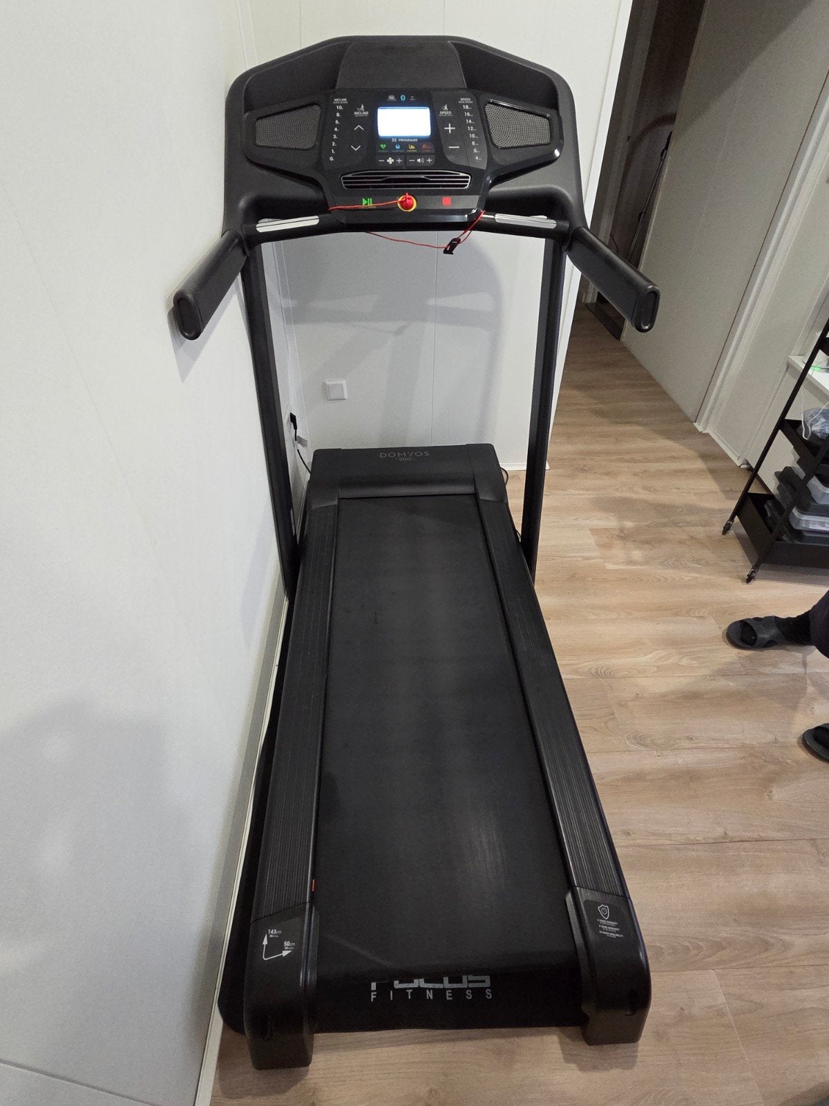 Domyos T900C loopband 18 km/u | 10% incline | inklapbaar, Ophalen, Zo goed als nieuw, Metaal, Loopband