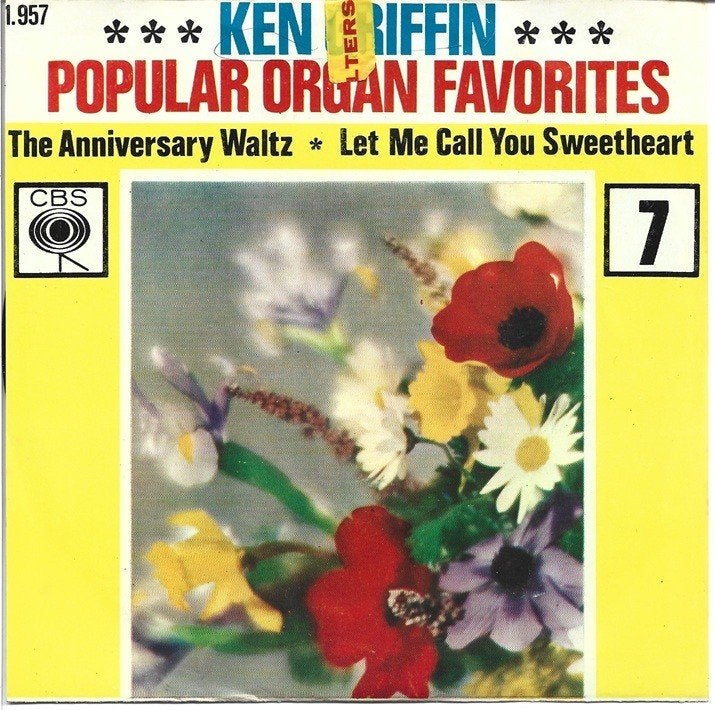 Ken Griffin  – The Anniversary Waltz, Gebruikt, Verzenden, 7 inch, Jazz en Blues
