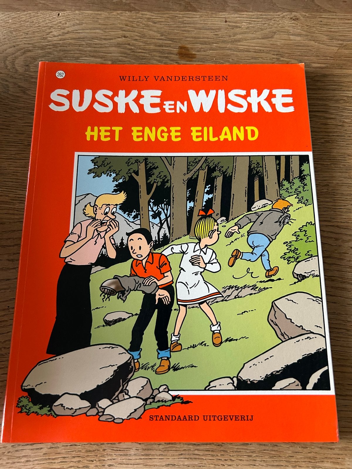 Suske en Wiske - Het Enge Eiland (262) - 1e druk, Boeken, Stripboeken, Eén stripboek, Ophalen of Verzenden, Gelezen