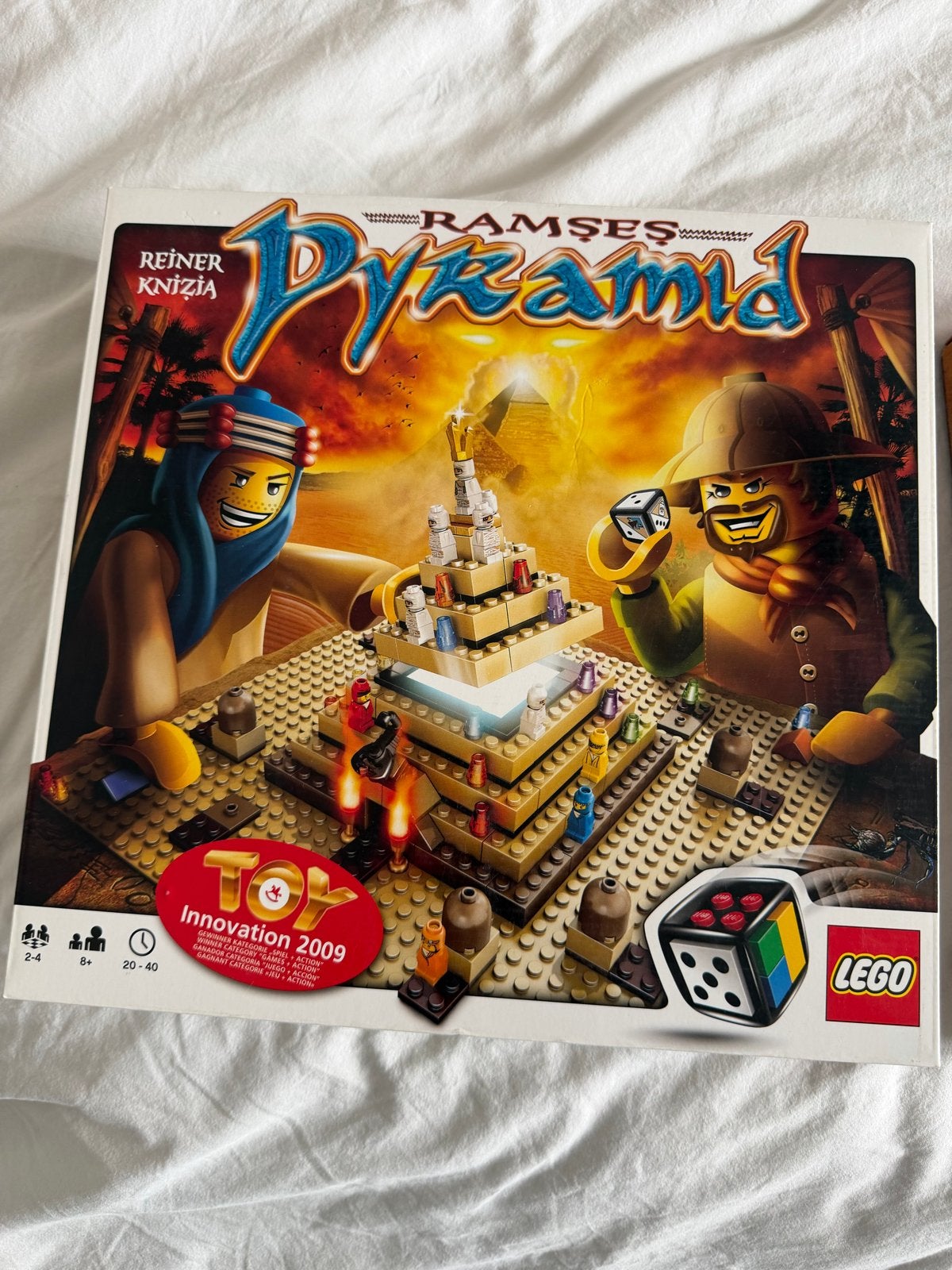 Lego Ramses Pyramid bordspel - Reiner Knizia, Drie of vier spelers, Ophalen of Verzenden, Gebruikt