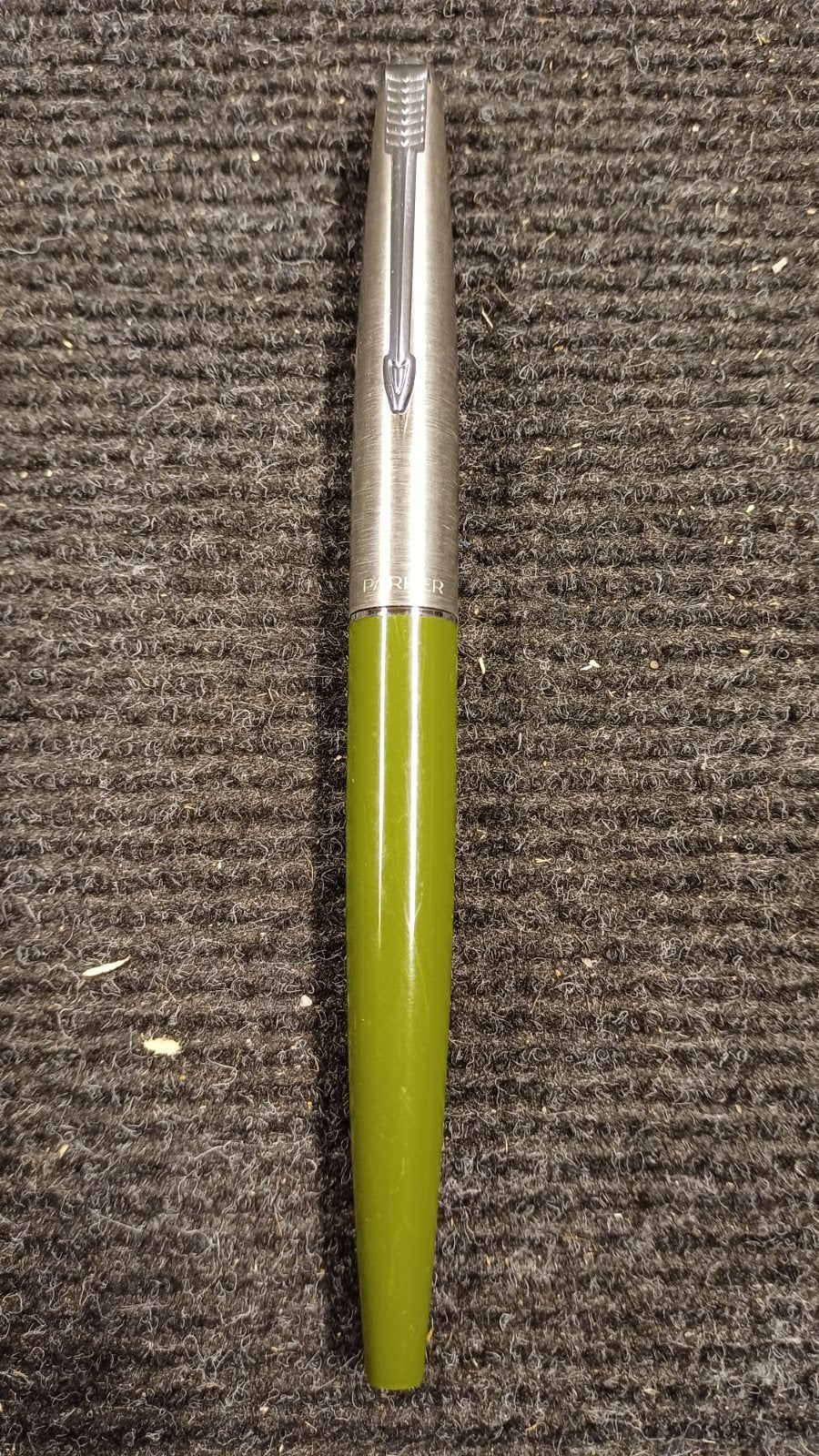 Vintage Parker Vulpen - Groen met Zilveren Dop, Ophalen of Verzenden
