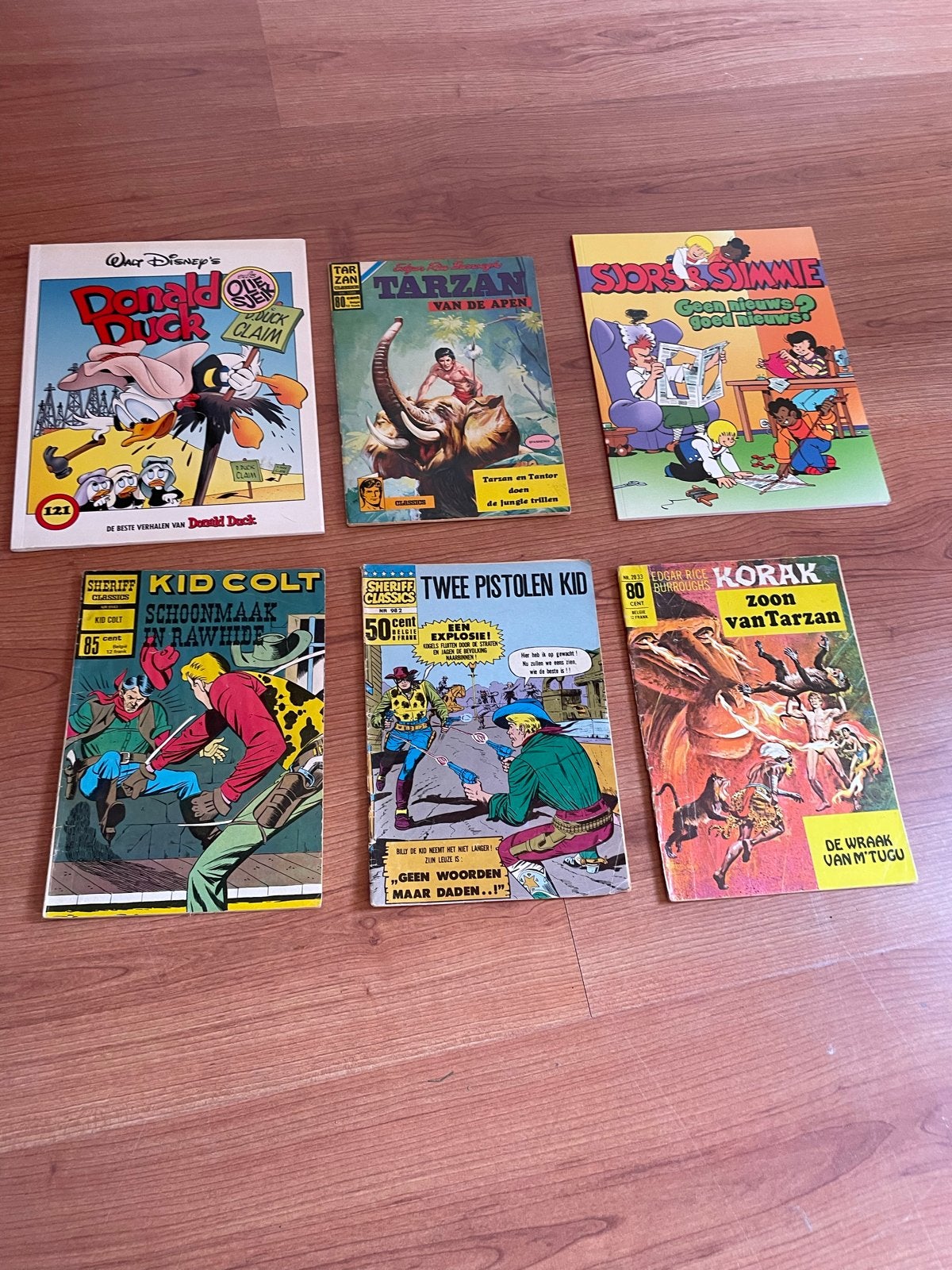 Diverse stripboeken: Donald Duck, Tarzan, Sjors & Sjimmie, Boeken, Meerdere stripboeken, Ophalen, Gelezen