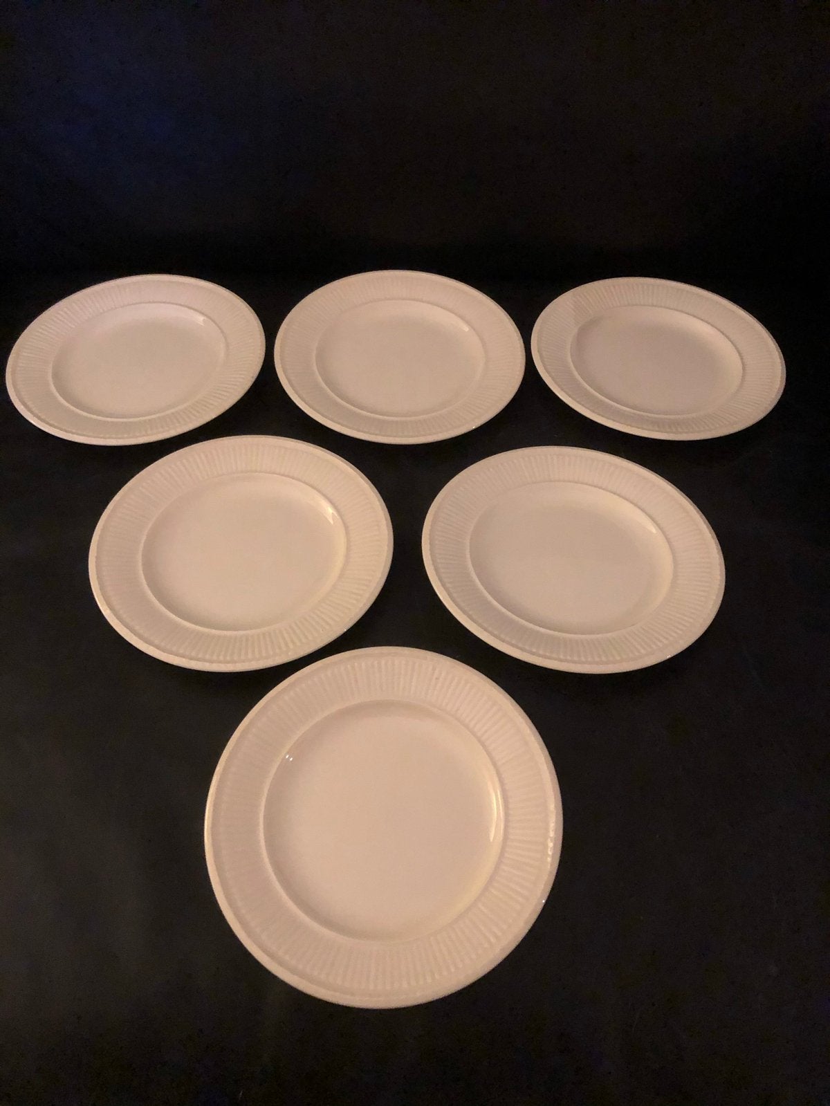 6 Wedgwood edme gebaksbordjes 16 cm, Ophalen, Klassiek, Zo goed als nieuw, Bord(en)