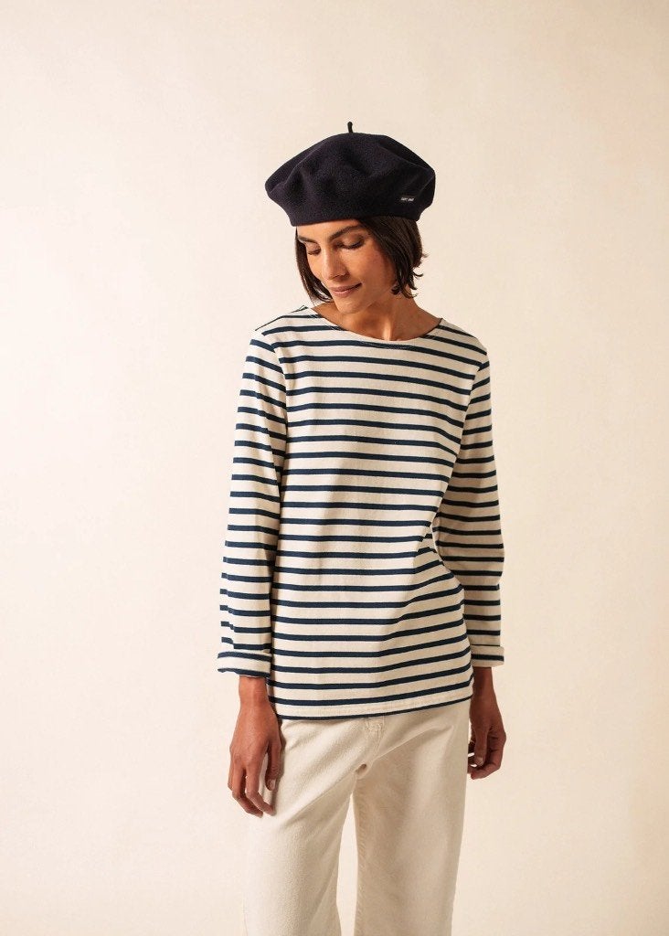 Bretonse streep trui Saint James Meridien Moderne maat S, Kleding | Heren, Meerkleurig, Ophalen of Verzenden, Maat 46 (S) of kleiner