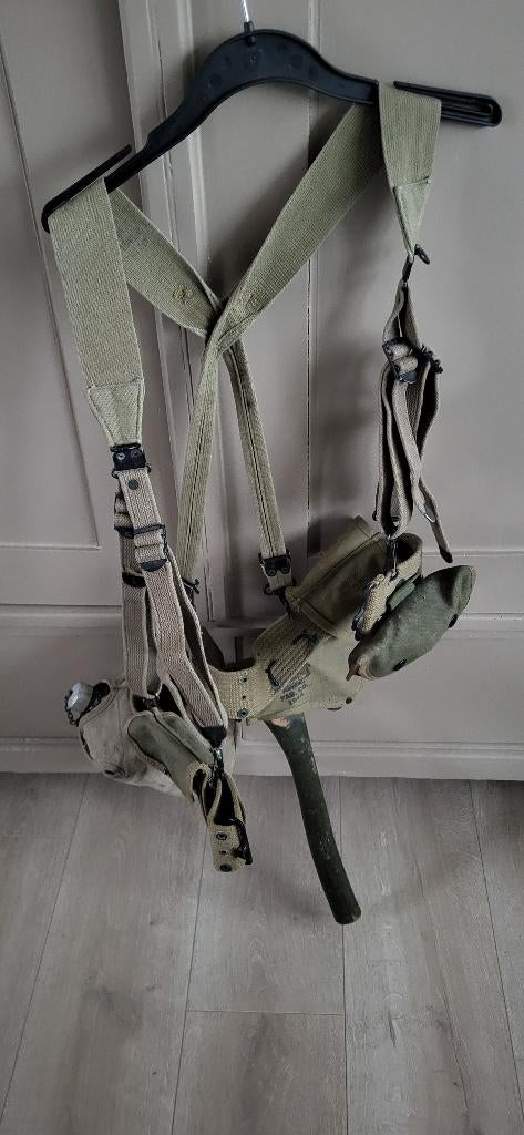 Us ww2 equipment set, Ophalen of Verzenden, Landmacht, Amerika, Embleem of Badge