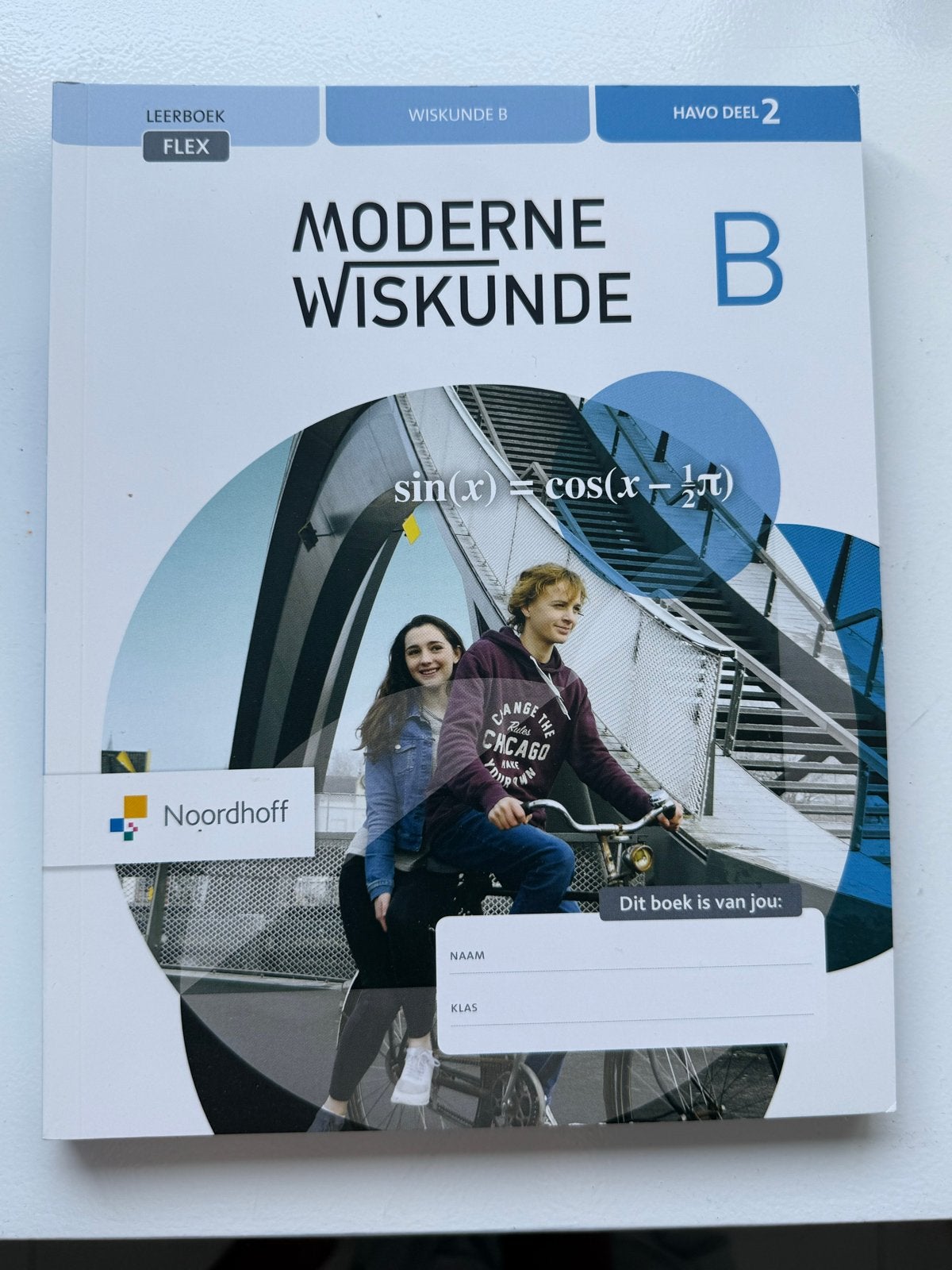 Moderne Wiskunde B HAVO Deel 2 Leerboek FLEX Noordhoff, Boeken, Ophalen of Verzenden, Zo goed als nieuw, HAVO, Wiskunde B