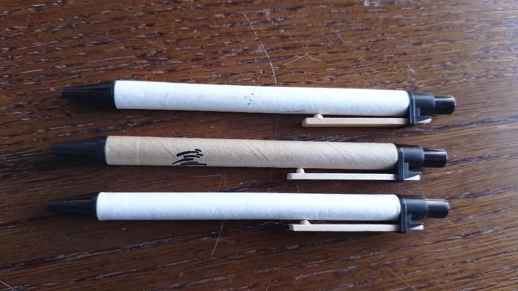 3 kartonnen balpennen, Verzenden, Nieuw
