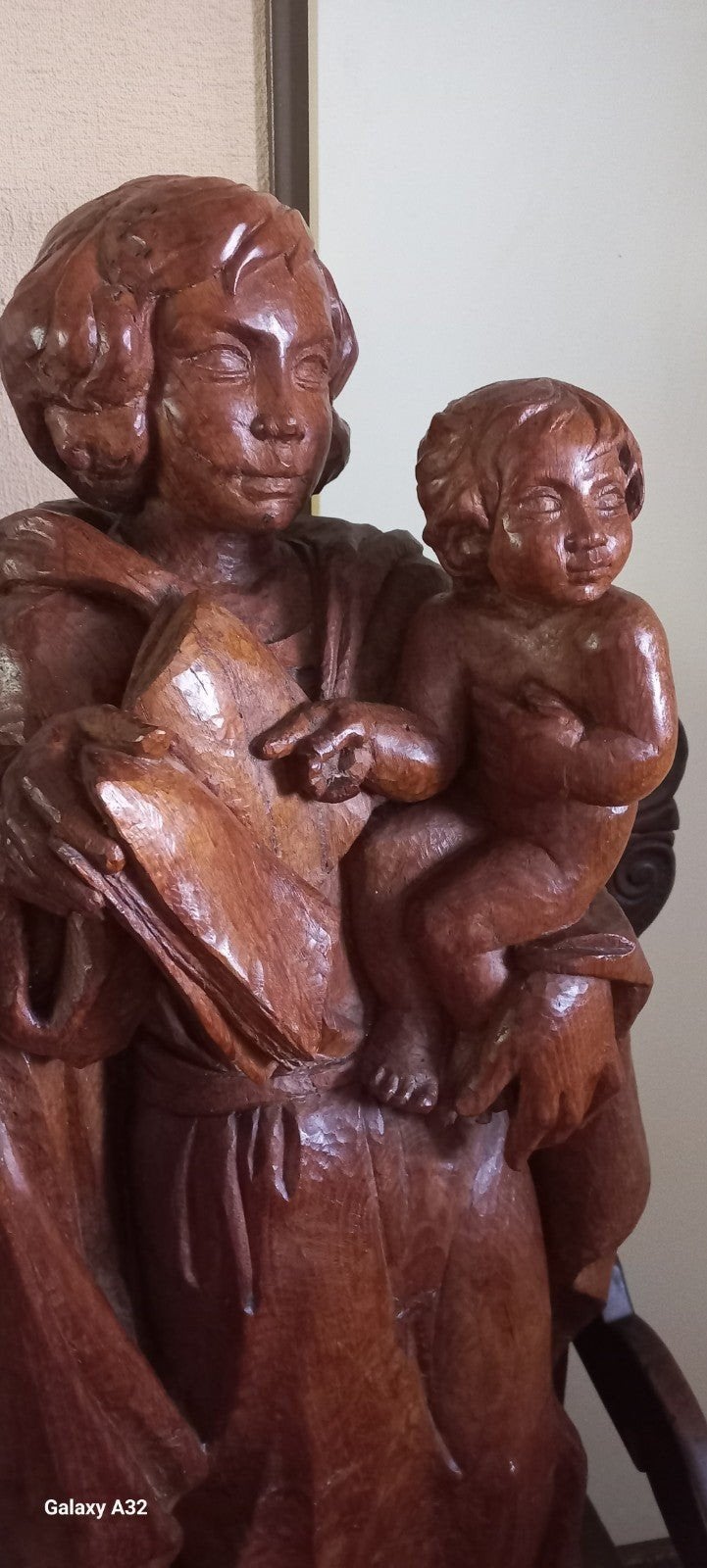 Madonna Beeld 95 cm - Edgar Fonteyne ( Brugge 1930-2016 ), Antiek en Kunst, Ophalen