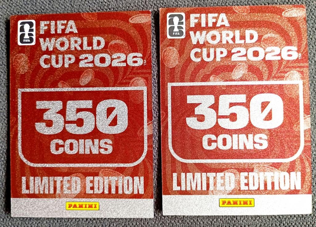 Panini wk 2026 coins limited edition, Ophalen of Verzenden, Nieuw, Plaatje