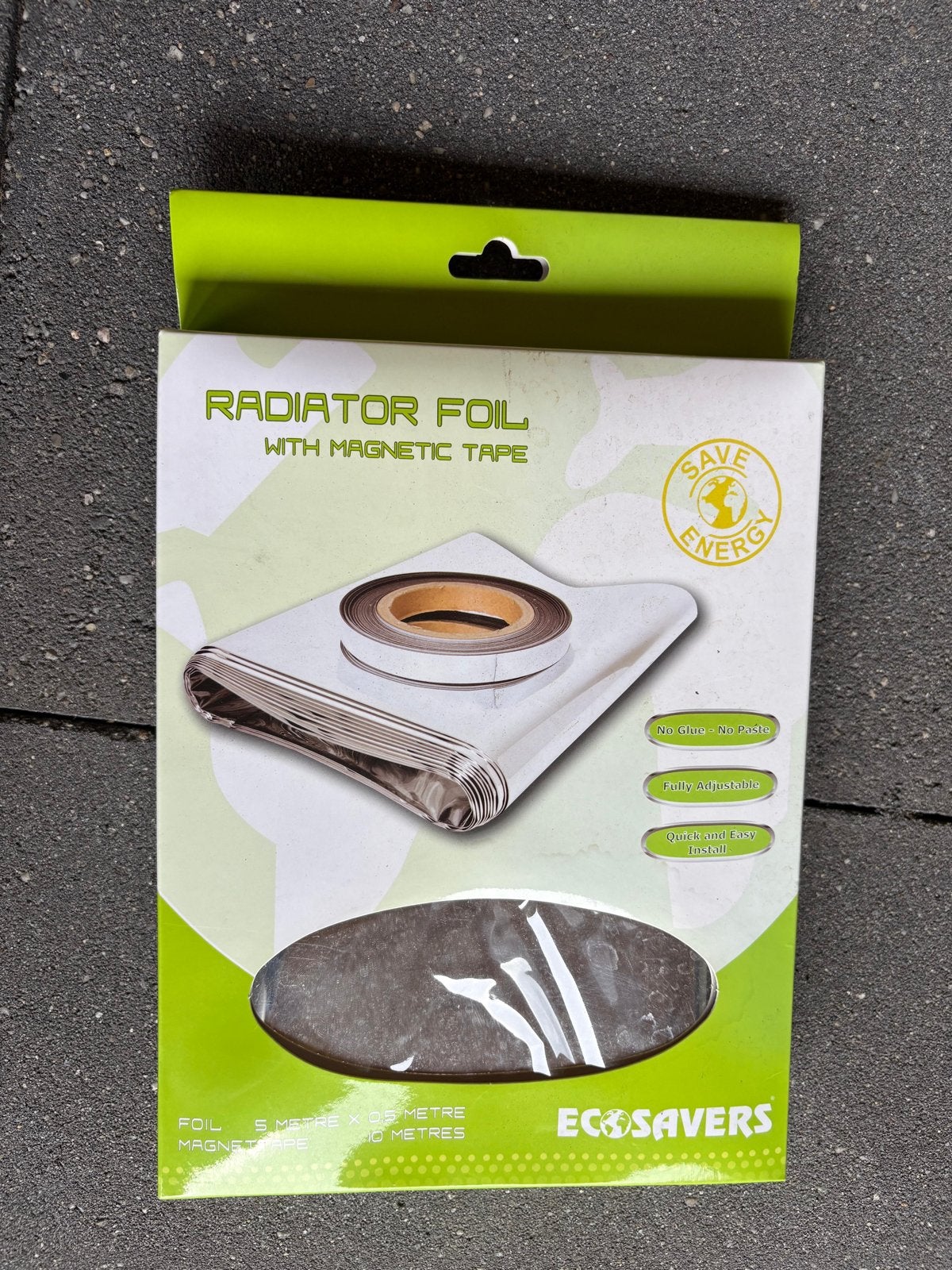 Radiatorfolie 5m x 0.5m met magneetband - Energiebesparend, Minder dan 30 cm, Overige typen, Nieuw, Minder dan 60 cm