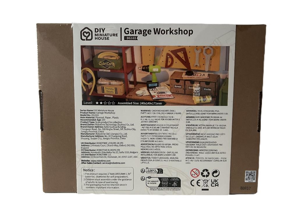 Robotime Garage Workshop, Ophalen of Verzenden, Nieuw