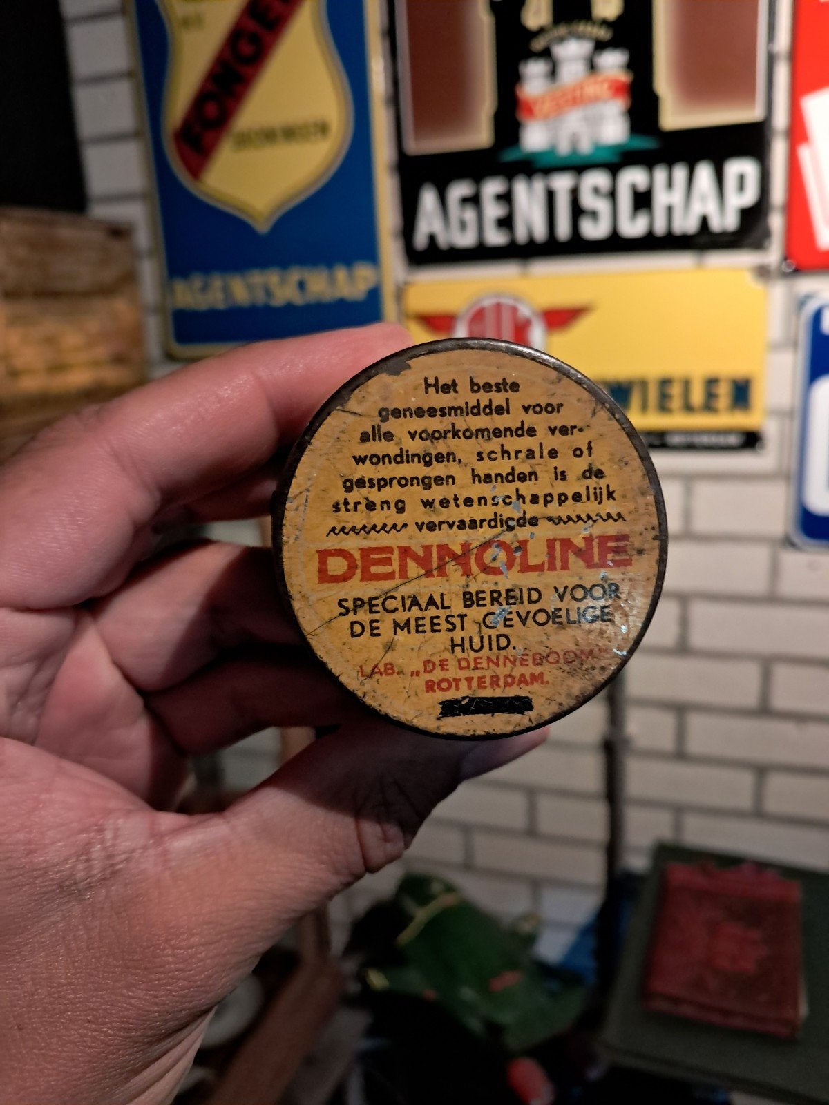 Dennoline blikje, Ophalen of Verzenden, Zo goed als nieuw, Overige