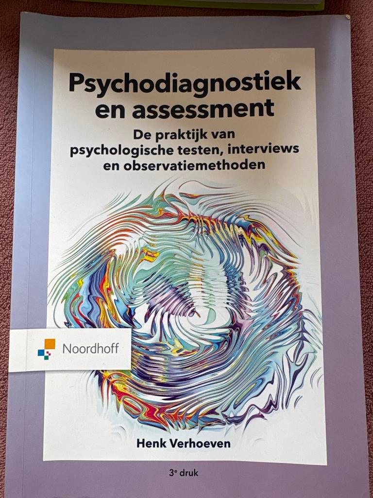 Psychodiagnostiek en assessment - Henk Verhoeven, Boeken, Ophalen of Verzenden, Gamma, Gelezen, HBO