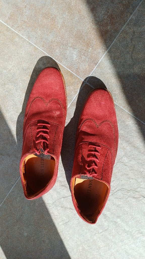Rode schoenen, Overige kleuren, Van Lier, Ophalen of Verzenden, Zo goed als nieuw