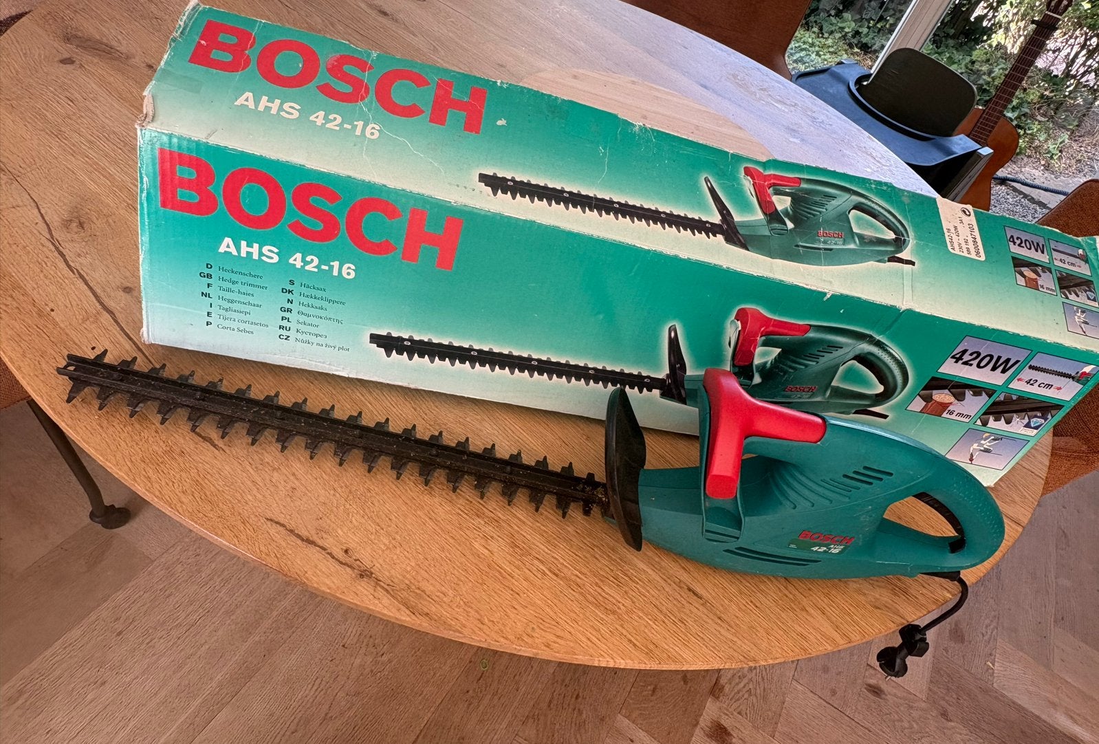 Bosch AHS 42-16 Heggenschaar - 420W, 42 cm blad, Tuin en Terras, Ophalen, Gebruikt, Elektrisch