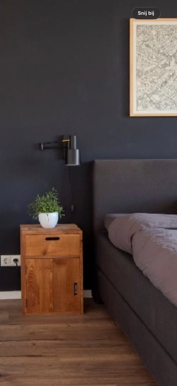 2x Nordin wandlamp bedlamp muur lamp karwei zwart metaal, Ophalen of Verzenden, Zo goed als nieuw, Metaal