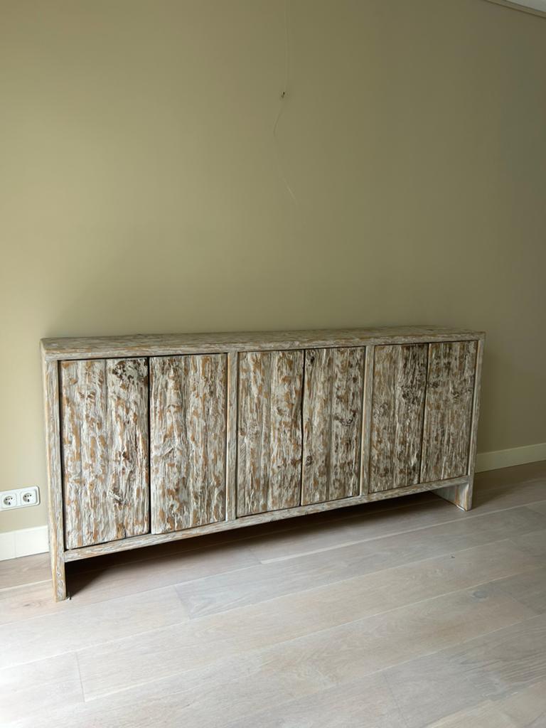 Modern Wooden Storage Cabinet – Push-to-Open Doors, Ophalen, Zo goed als nieuw, 25 tot 50 cm, 50 tot 100 cm