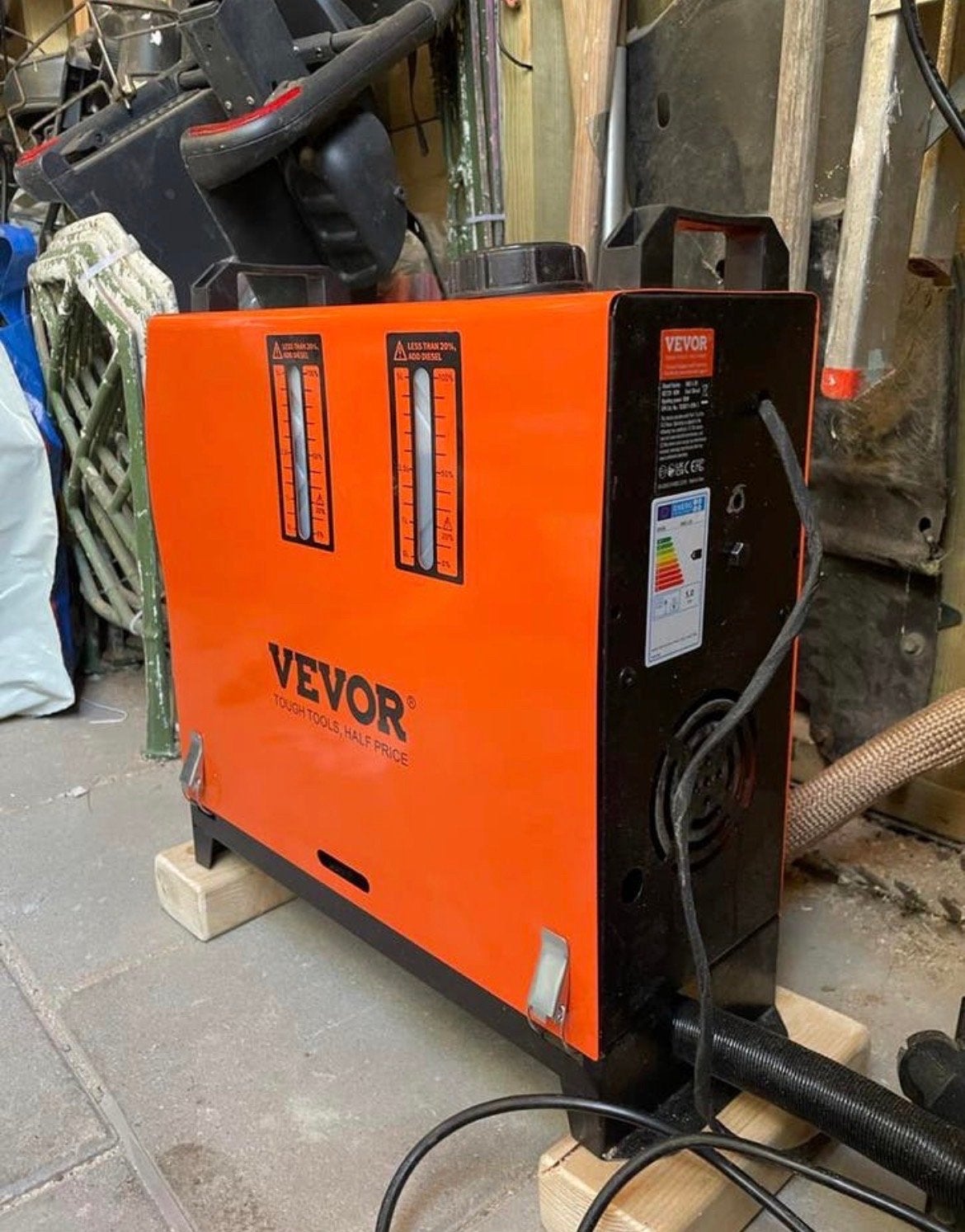 Diesel Standkachel 12V/220V met Bluetooth & Afstandsbedienin, Ophalen of Verzenden, Zo goed als nieuw, Vrijstaand, Overige soorten