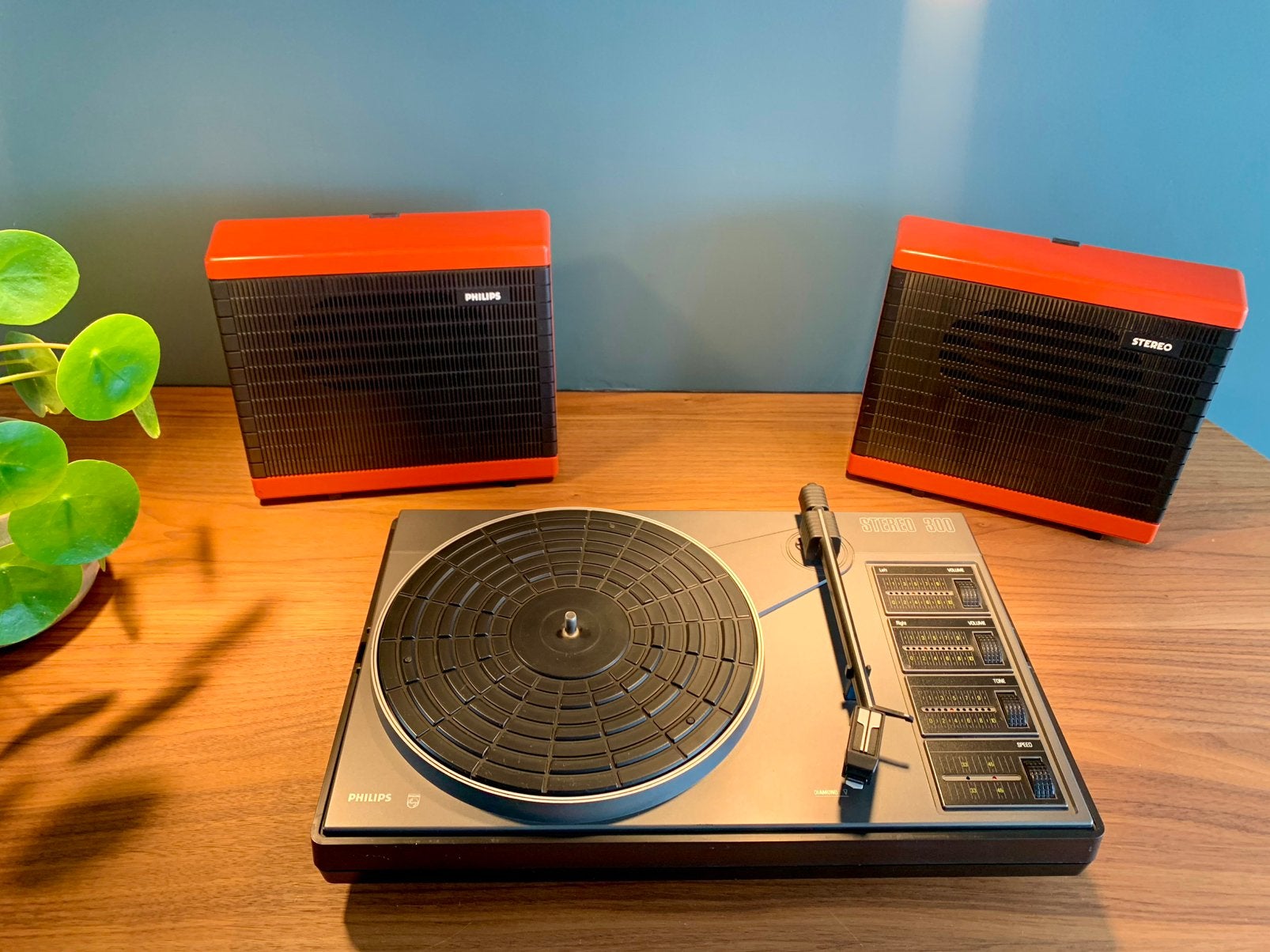 Vintage Philips platenspeler, Ophalen of Verzenden, Zo goed als nieuw, Platenspeler, Philips