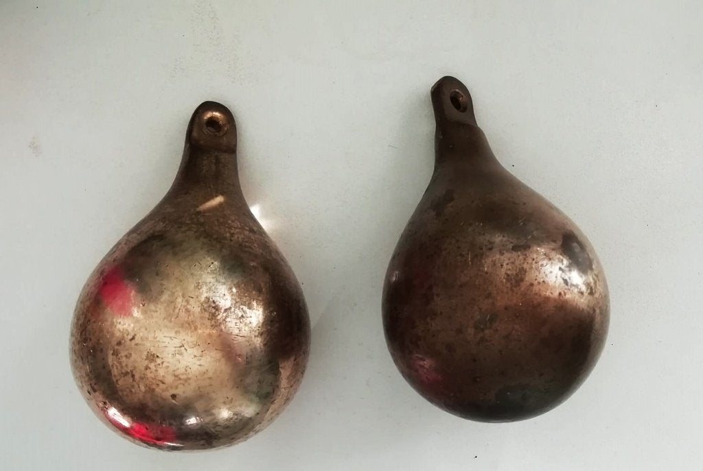 2 Messing Klok Gewichten, Antiek en Kunst, Ophalen of Verzenden