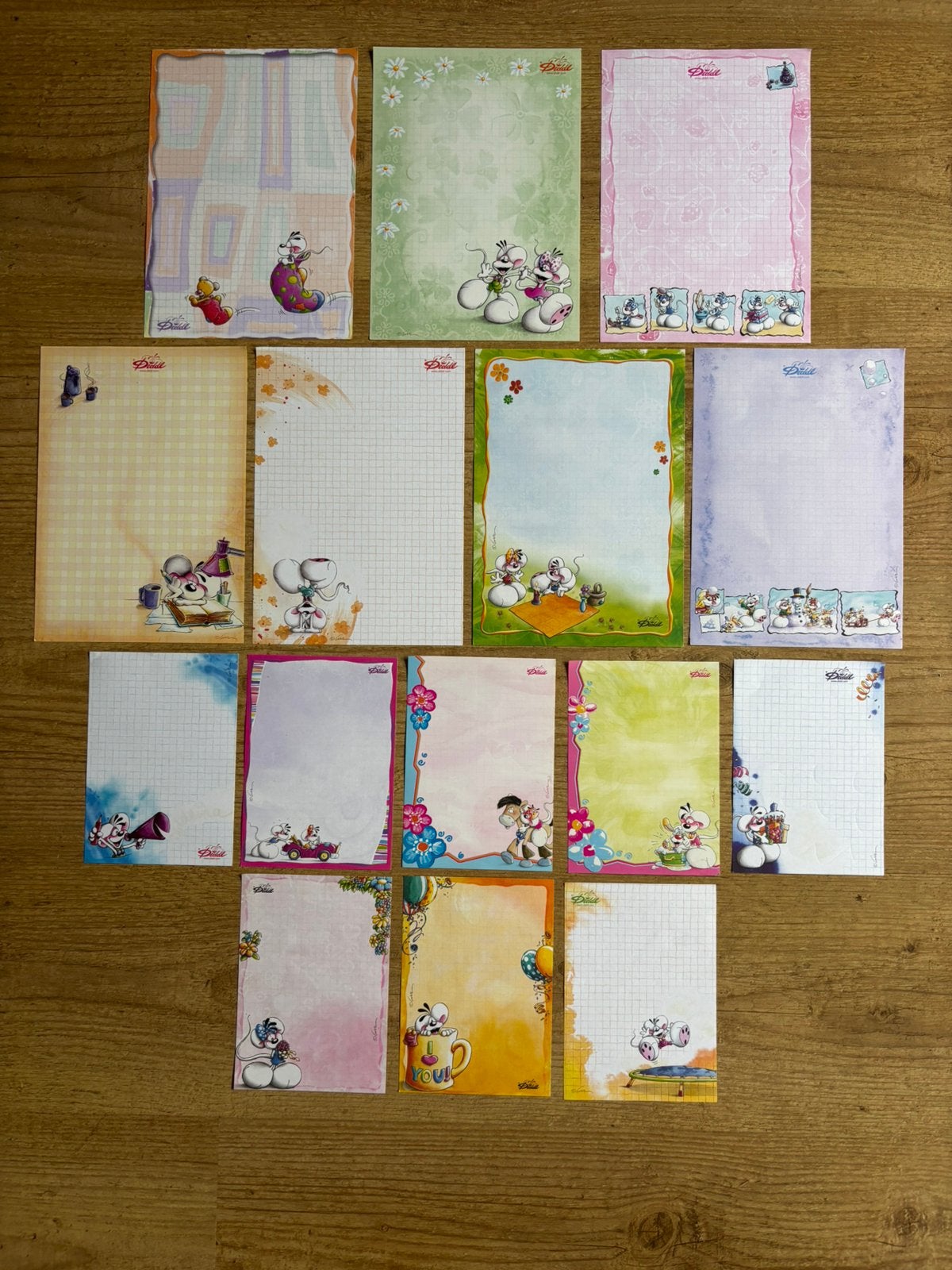 Diddl blaadjes, Verzamelen, Diddl, Ophalen of Verzenden, Diddl, Zo goed als nieuw, Papier, Kaart of Schrift