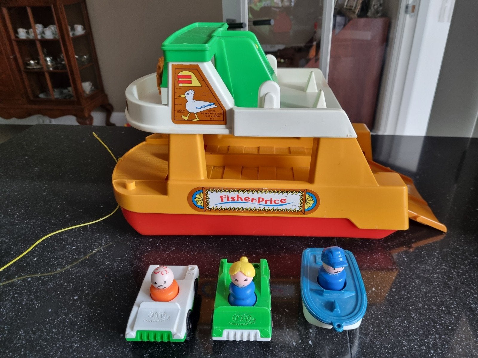 Vintage Fisher-Price Veerboot (Ferry Boat #932) – Jaren 70, Ophalen of Verzenden, Gebruikt