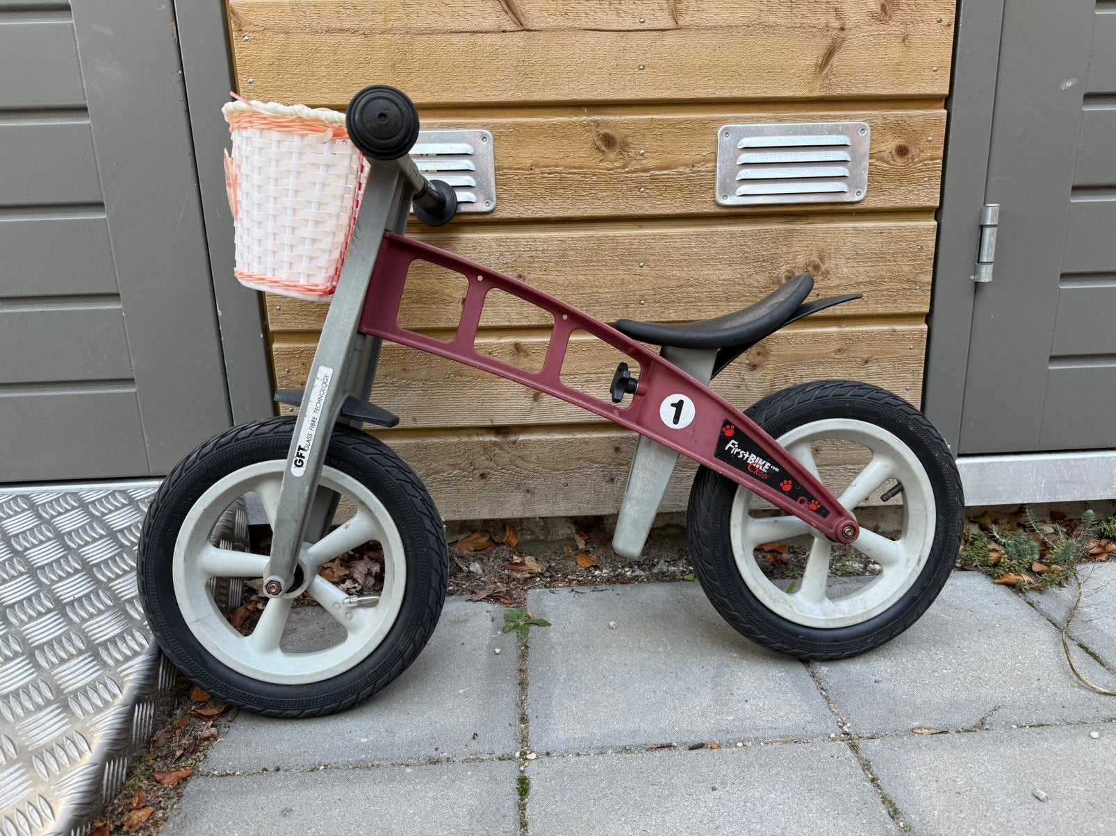Loopfiets 12 inch firstbike rood, Ophalen, Gebruikt, Loopfiets