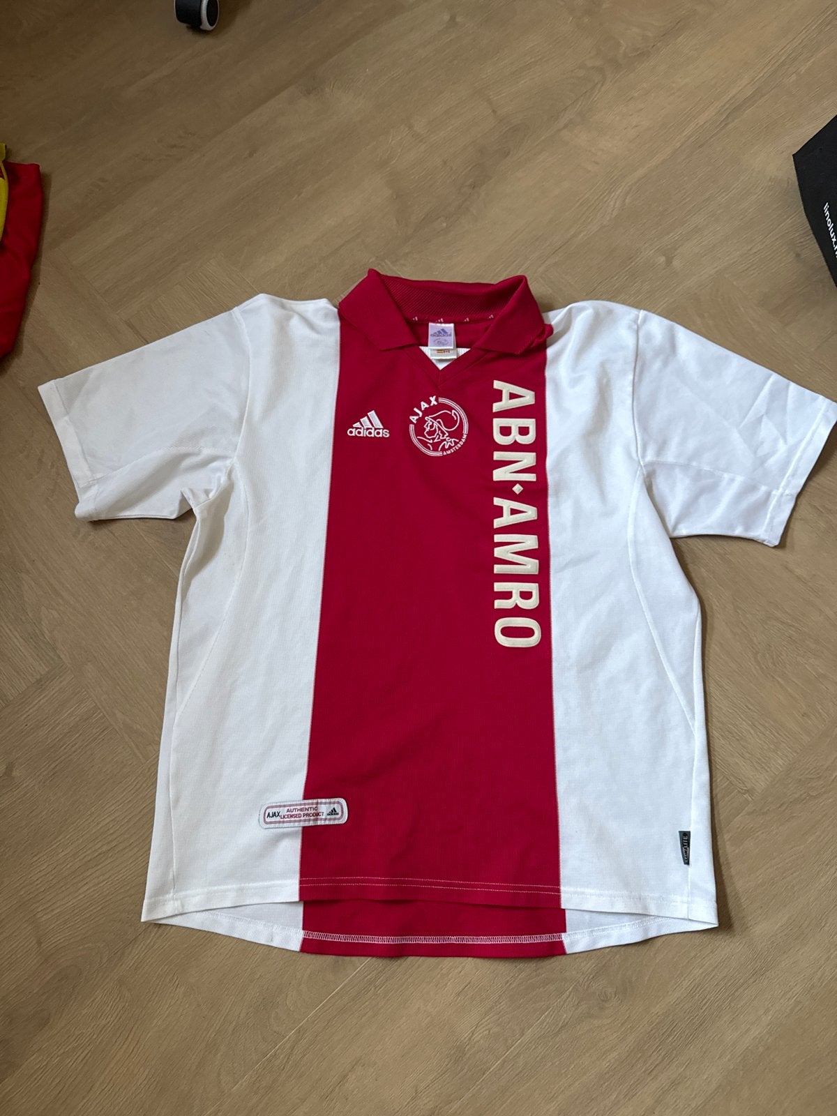 Origineel Ajax ABN AMRO Thuisshirt Maat XL, Maat XL, Ophalen of Verzenden, Zo goed als nieuw, Shirt