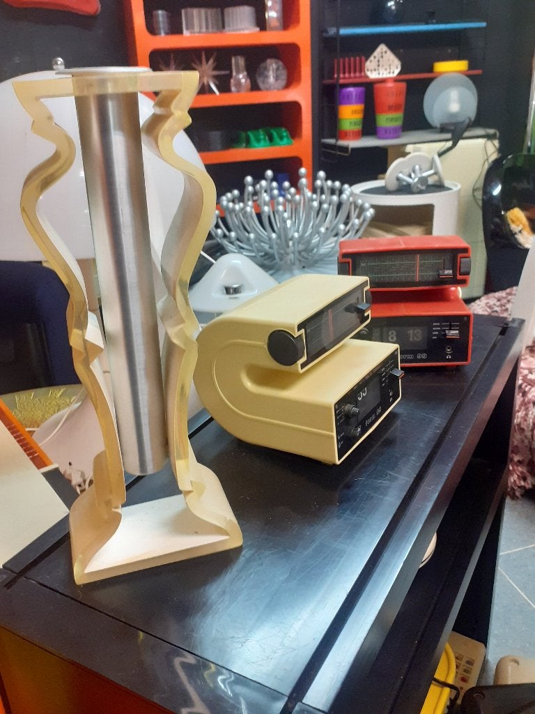 vaas solifleur kunststof jaren 70 design retro vintage, Ophalen of Verzenden, Huis en Inrichting