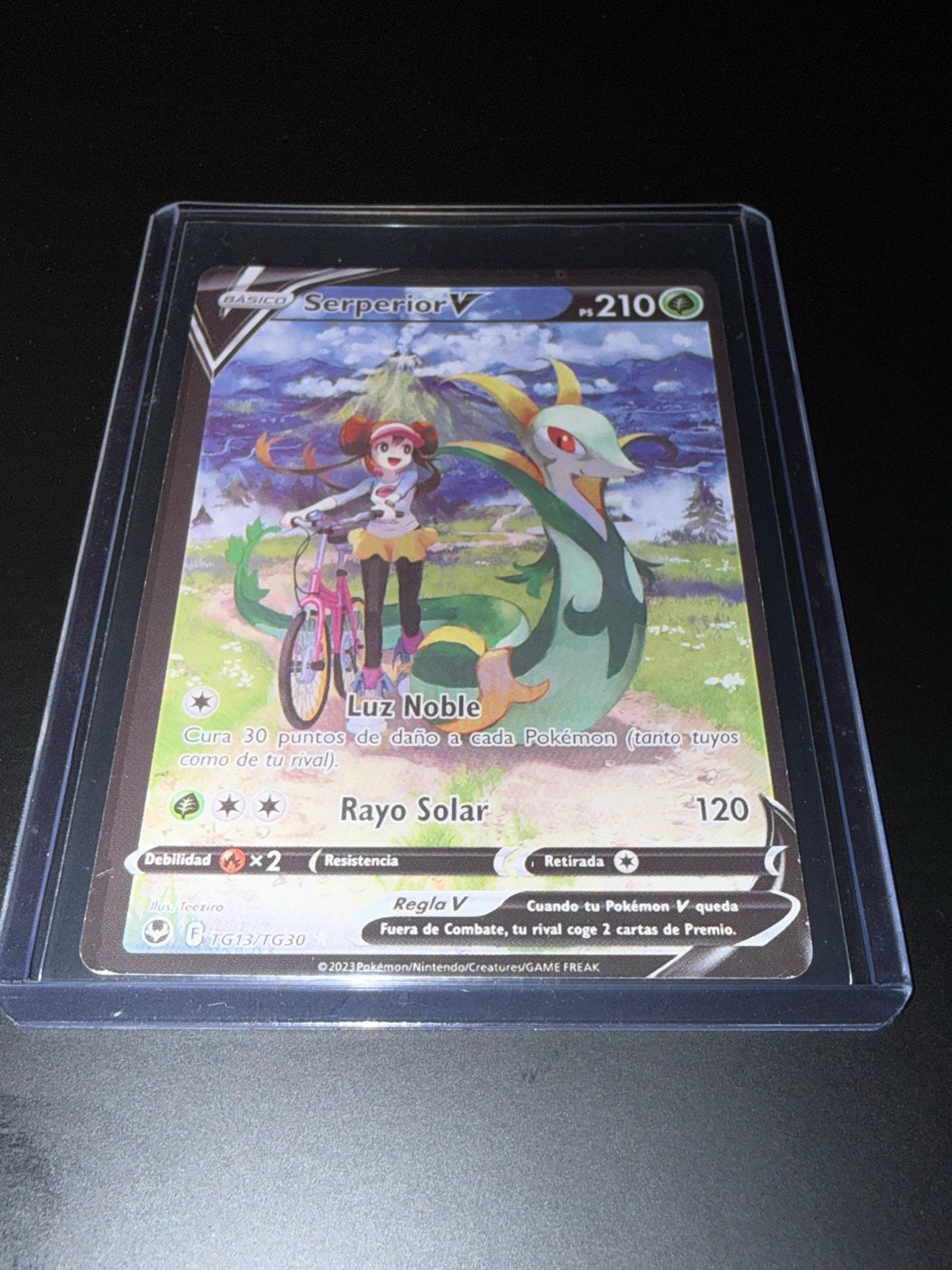 Pokémon Serperior V TG13/TG30 Trainer Gallery, Ophalen of Verzenden, Zo goed als nieuw, Losse kaart