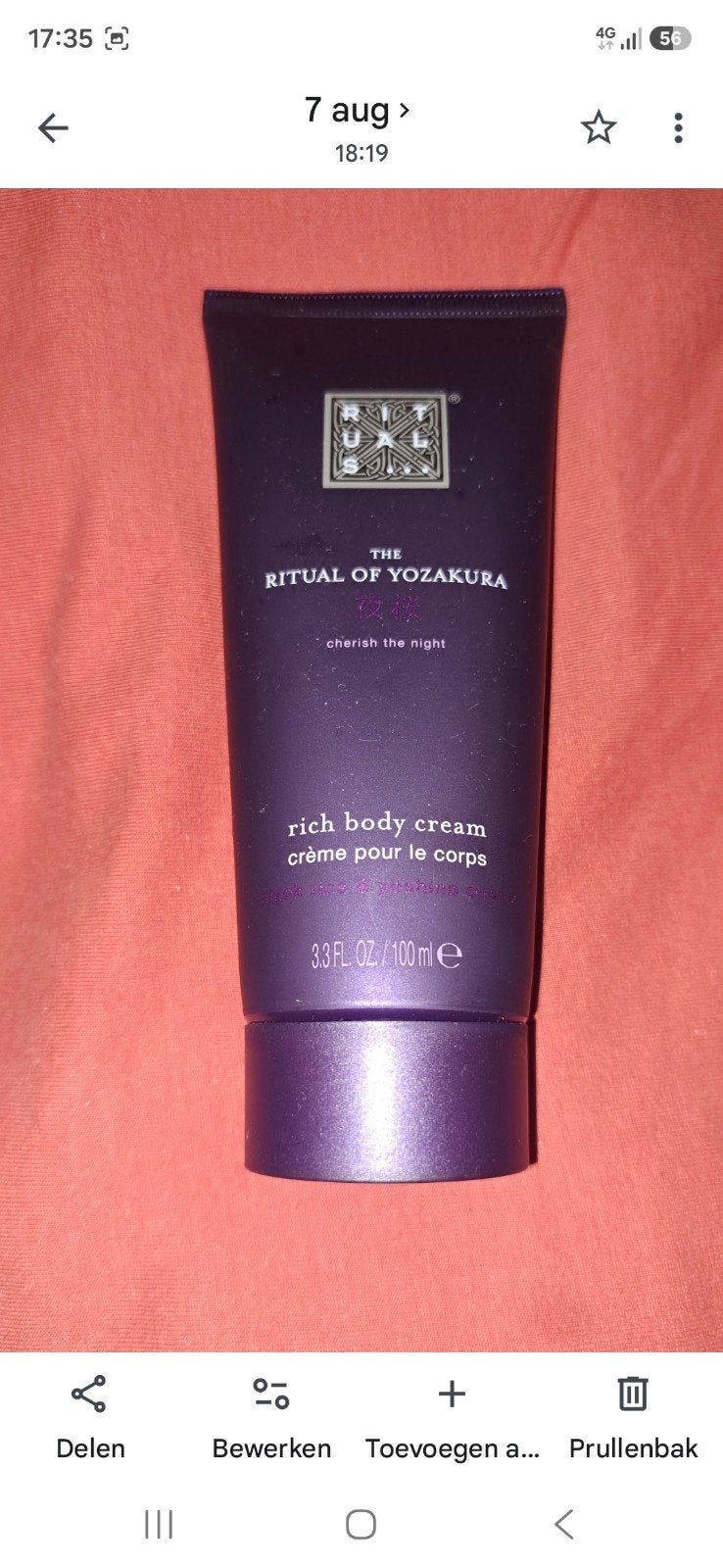 Rituals The Ritual of Yozakura Rich Body Cream 100ml, Ophalen of Verzenden