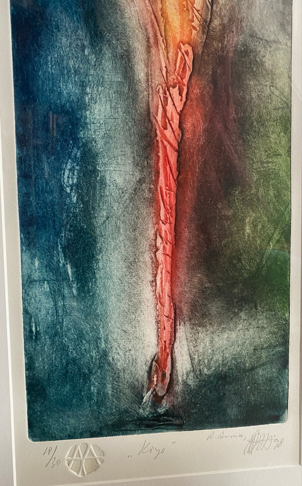 Kleurenets 'Kiyo' van Ad Arma - gesigneerd en genummerd, Ophalen, Portret, 40 cm, 113 cm